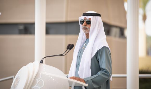 His Excellency Sheikh Nahayan, the UAE Minister of Tolerance and Coexistence (living together) and the Commissioner General of Expo Dubai