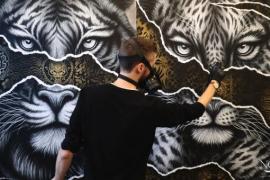 NOIR artist - Acrylic painting on canvas NOIR artist - Acrylic painting on canvas